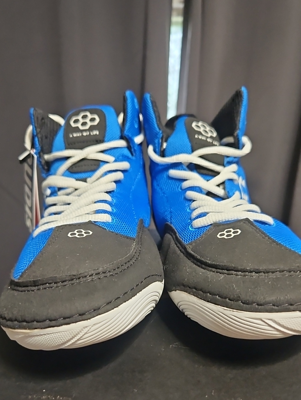 RUDIS Courage Wrestling Shoes: BLUE: NEW IN BOX: MENS 9.5 WOMENS 11 - Picture 2 of 5
